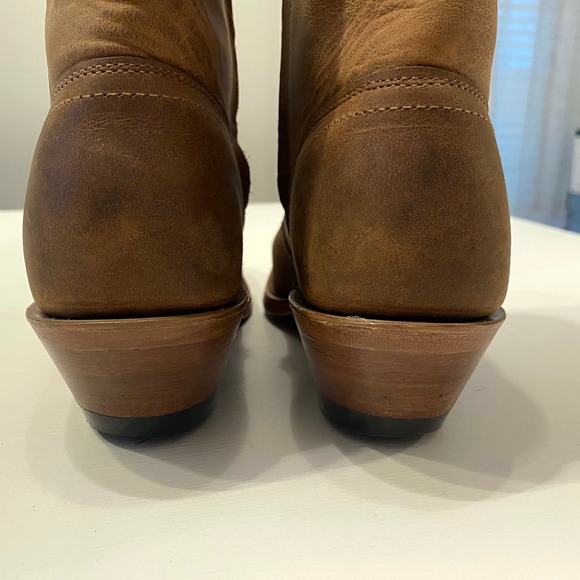 Boulet Brown Western‎ Cowboy Ranch Hand Ankle Zipper Boots Mens 7 D Canada main image 11
